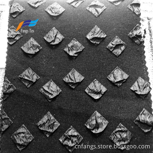 Polyester fokuro jacquard fabric with formal black